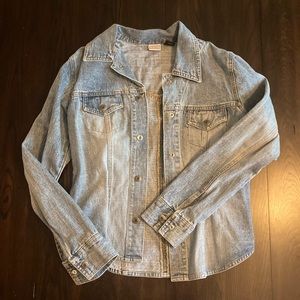 Vintage Arizona denim shirt jacket with snap buttons